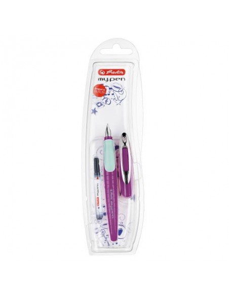 Nalivno pero Herlitz MY.PEN, Pink/Mint, na blistru