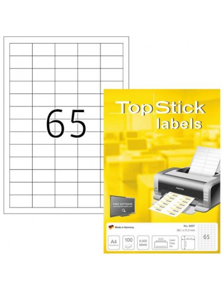 Etikete Herma TopStick, 38.1x21.2 mm