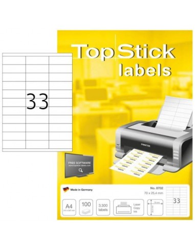 Etikete Herma TopStick, 70x25.4 mm