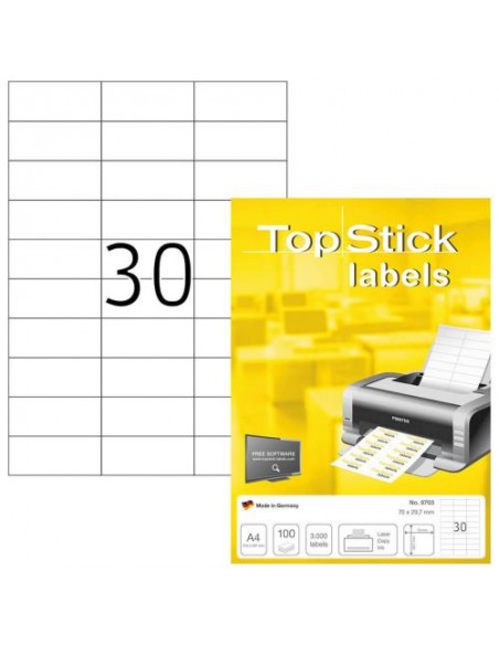 Etikete Herma TopStick, 70x29.7 mm
