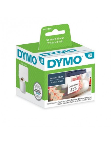 Dymo LW nalepke SO722440, 54x70 mm