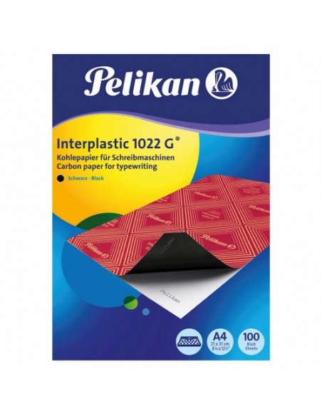 Papir A4 Pelikan Interplastic 1022G, črn, 100/1