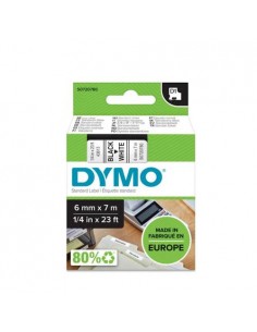 Dymo D1 trak SO720780 6mm, črna na beli