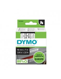 Dymo D1 trak SO720830 19mm, črna na beli