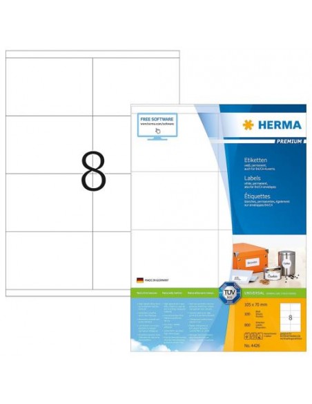 Etikete Herma Superprint Premium, 105x70 mm