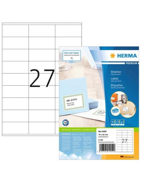 Etikete Herma Superprint Premium, 70x32 mm