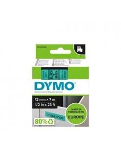 Dymo D1 trak SO720590 12mm, črna na zeleni