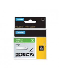 Dymo RHINO IND trak 12mm, bela na zeleni