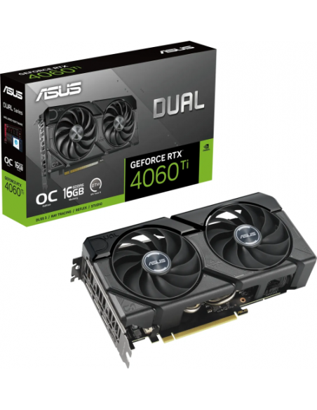 Grafična kartica Asus RTX4060 Ti EVO DUAL OC (DUAL-RTX4060TI-O16G-EVO) 16GB GDDR6