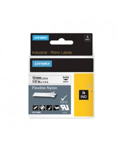 Dymo RHINO IND trak 12mm, črna na beli