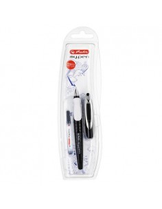 Nalivno pero Herlitz MY.PEN, Black/White, na blistru