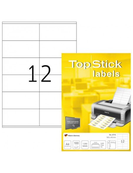 Etikete Herma TopStick, 105x48 mm