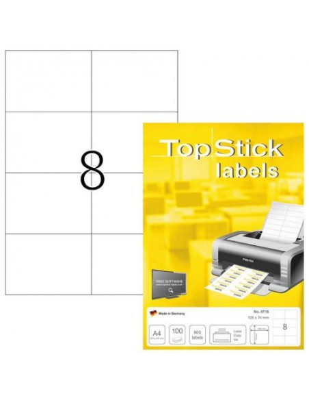 Etikete Herma TopStick, 105x74 mm