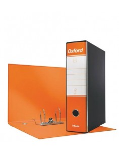 Registrator Esselte Oxford A4 80mm z ovojem, oranžen