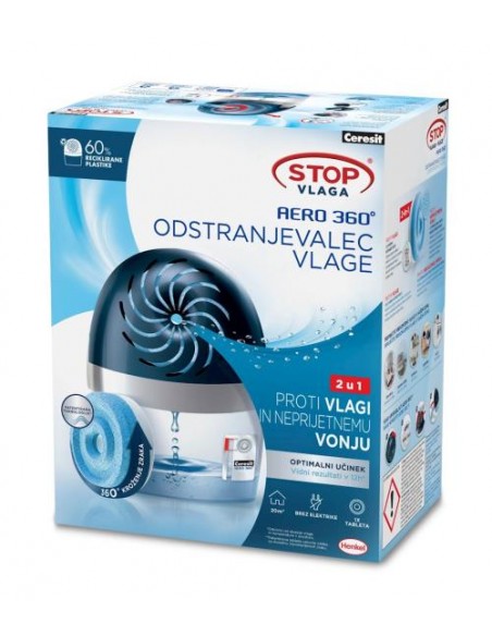 Odstranjevalec vlage Ceresit Stop AERO 360° + tableta 450g