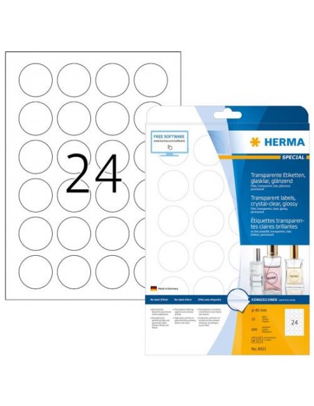 Etikete Herma Superprint Special, fi 40 mm