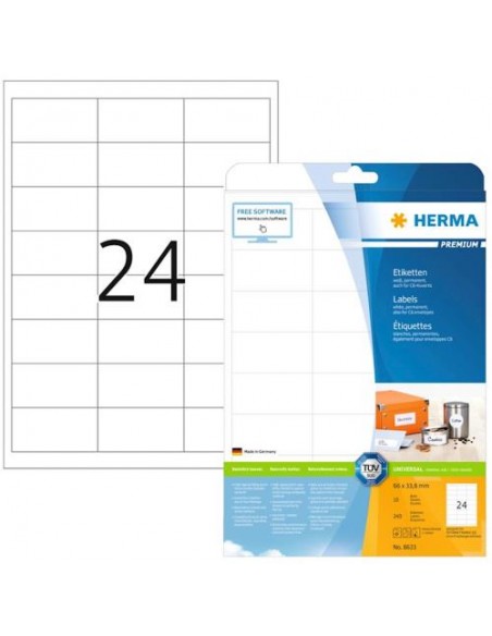 Etikete Herma Superprint Premium, 66x33.8 mm