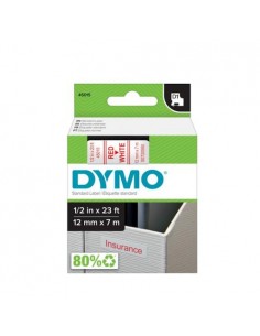 Dymo D1 trak SO720550 12mm, rdeča na beli