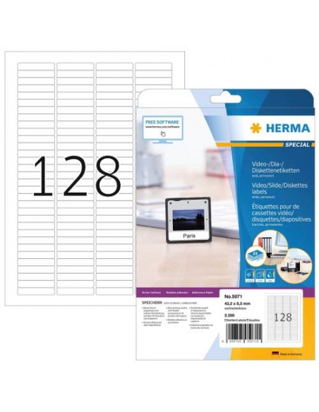 Etikete Herma Superprint Special, 43.2x8.5 mm