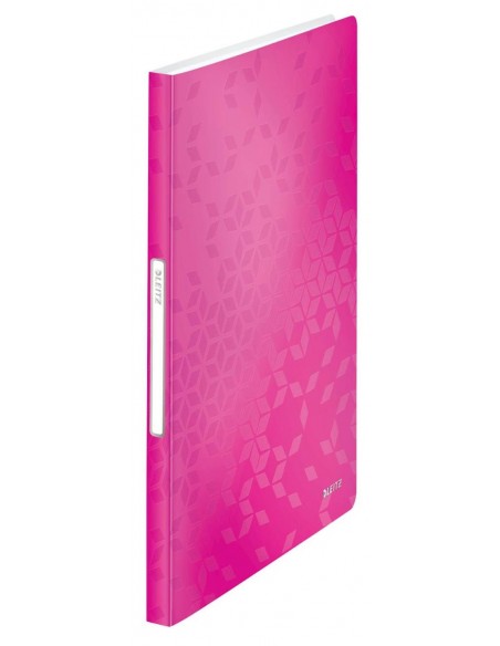 Mapa z vložnimi mapami Leitz WOW 40/1, A4, pink