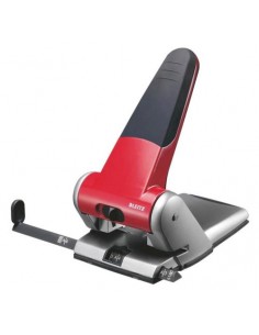 Luknjač Leitz Heavy Duty, do 65 listov, rdeč