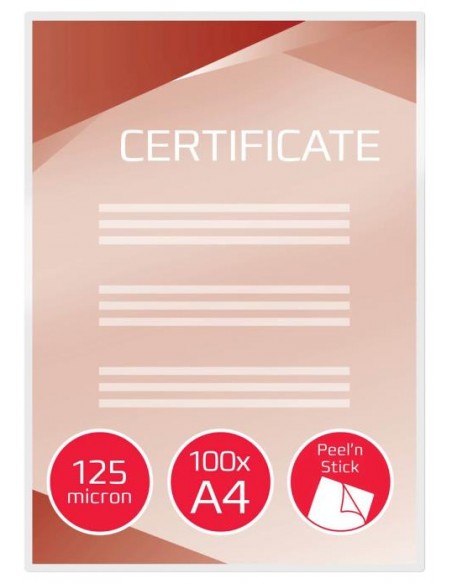 Žepki za plastificiranje GBC, A4, 125mic, z lepilom, 100/1