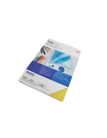 Platnice za vezavo GBC ColorClear, PVC, A4, 180mic, modra, 100/1