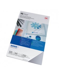 Platnice za vezavo GBC PVC, HiClear, A4, 200mic, 100/1