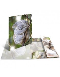 Mapa s klapo in elastiko Herma Glossy A3