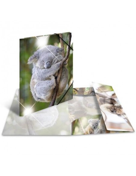 Mapa s klapo in elastiko Herma Glossy A3