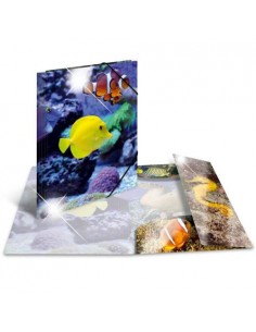 Mapa s klapo in elastiko Herma Glossy A3