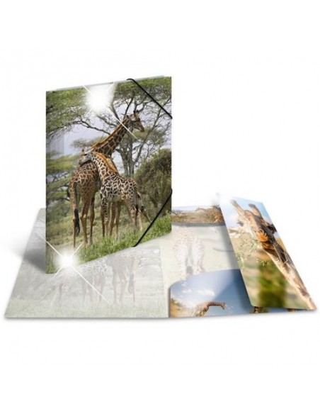 Mapa s klapo in elastiko Herma Glossy A4