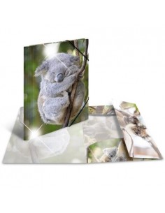 Mapa s klapo in elastiko Herma Glossy A4