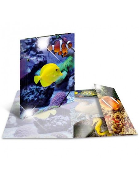 Mapa s klapo in elastiko Herma Glossy A4