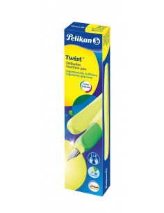 Nalivno pero Pelikan Twist, Neon rumena, v škatli