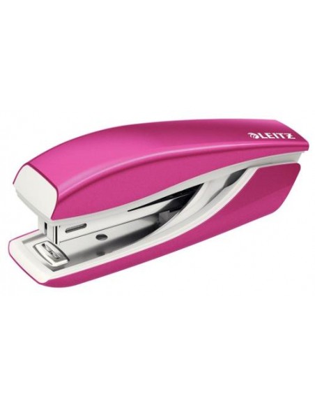 Spenjač Leitz WOW Mini, do 10 listov, metalik roza