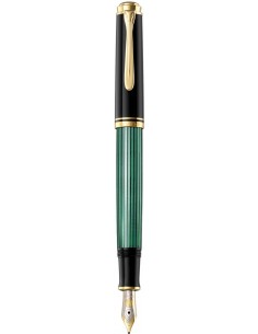 Nalivno pero Pelikan M400 Souverän, črno/zelen, M konica, v darilni škatlici