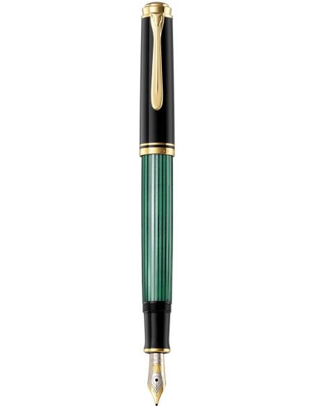 Nalivno pero Pelikan M400 Souverän, črno/zelen, M konica, v darilni škatlici