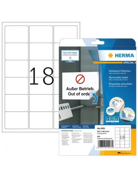 Etikete Herma Superprint Special, 63.5x46.6 mm