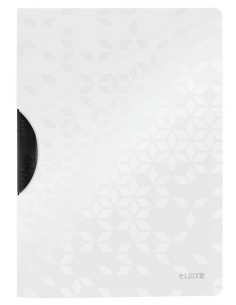 Mapa clip Leitz WOW A4, bela