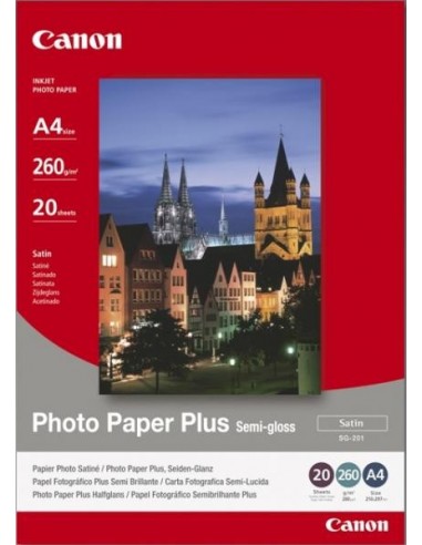 Papir Canon SG-201, A4, 20L, 260g/m2, Semi Gloss