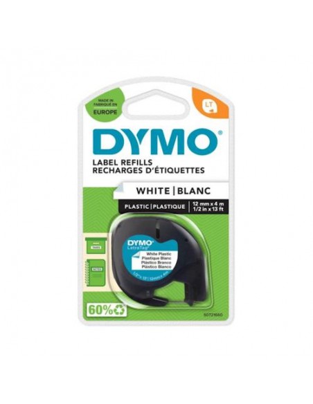 Dymo LT trak SO721660 12mm, črna na beli