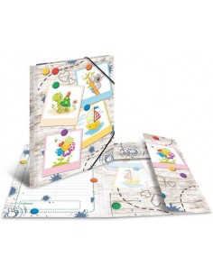 Mapa s klapo in elastiko Herma A4