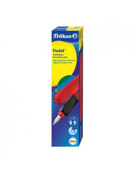 Nalivno pero Pelikan Twist, Fiery Red, v škatli