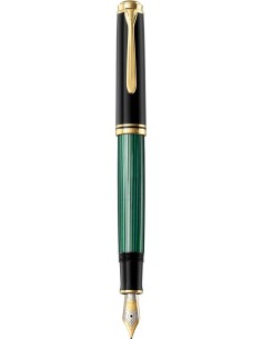 Nalivno pero Pelikan M800 Souverän, črno/zelen, M konica, v darilni škatlici