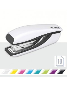 Spenjač Leitz WOW Metal Mini, do 10 listov, metalik bel