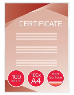 Žepki za plastificiranje GBC A4, 100mic, mat, 100/1