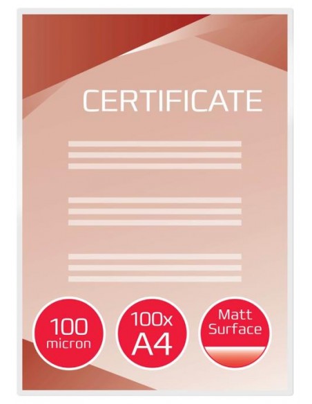 Žepki za plastificiranje GBC A4, 100mic, mat, 100/1