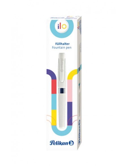 Nalivno pero Pelikan Ilo, bel, v škatli