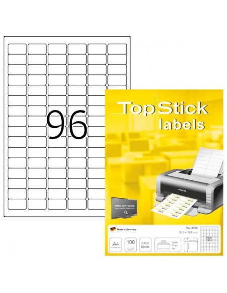 Etikete Herma TopStick, 30.5x16.9 mm